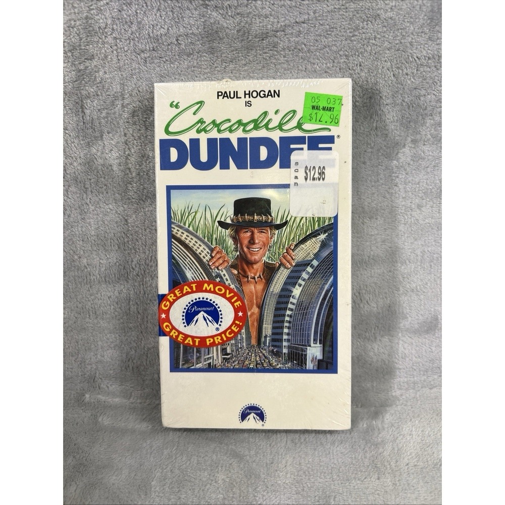 Crocodile‎ Dundee VHS 1989 Factory Sealed Paramount Watermarks Paul Hogan New